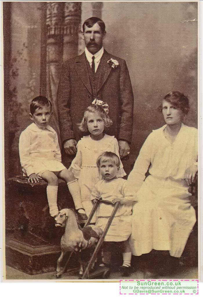 An old photo of the Lane family from Blakeney