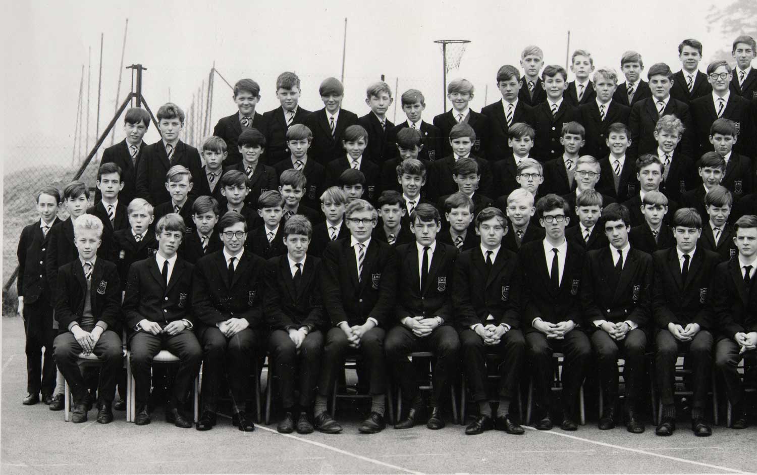 A photo of section1 of the Bells Grammar School photo from 1965 - section 1