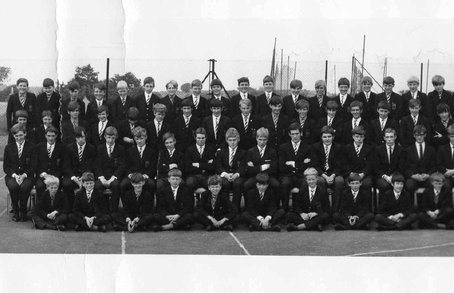 A photo of section1 of the Bells Grammar School photo from 1968 - section 1