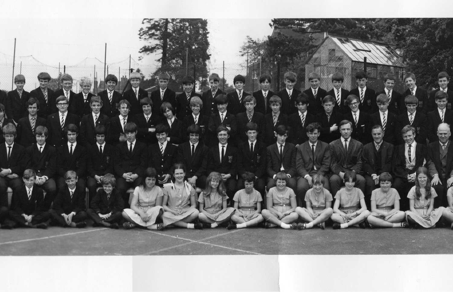 A photo of section1 of the Bells Grammar School photo from 1968 - section 2