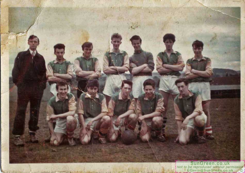 Members of the Bells football team in 1961
