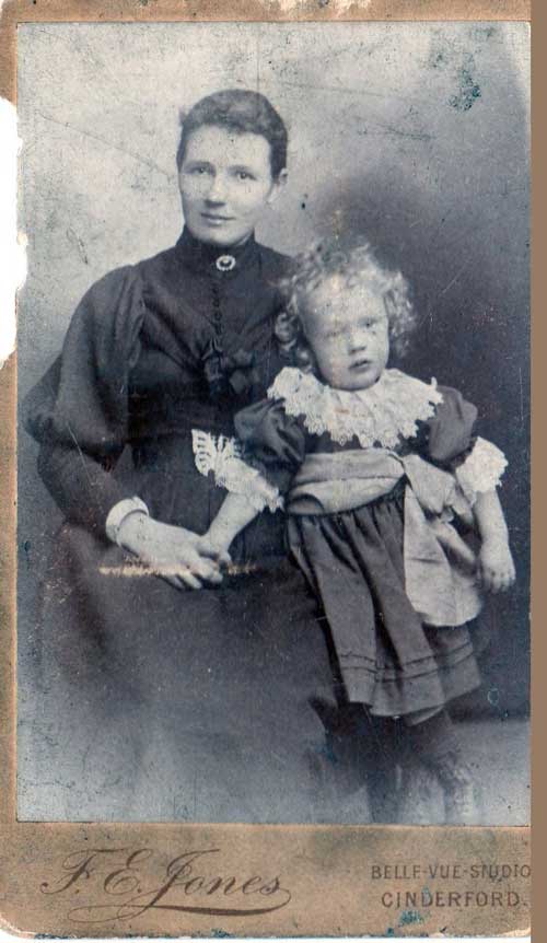 unknown woman and child