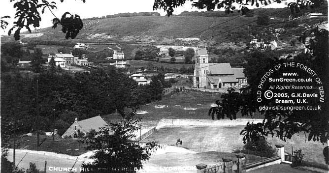 Lydbrook, Church Hill from Hangerberry (New Road) (49k)