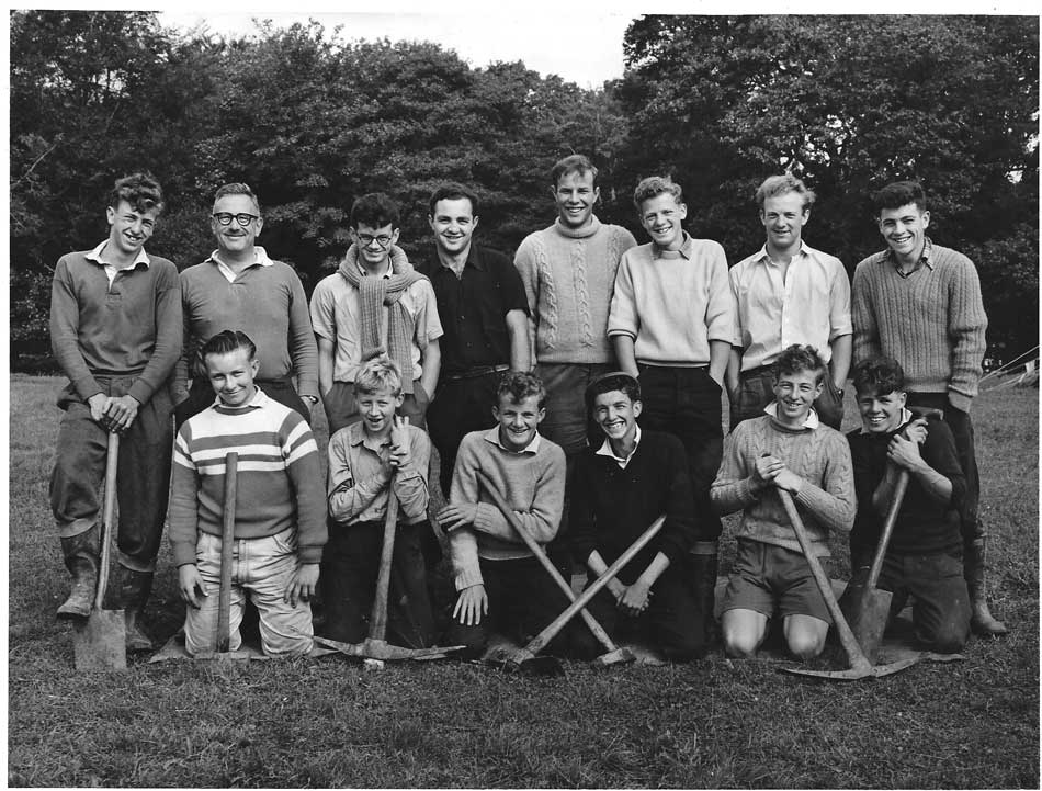 A photo taken at a Lydney Grammar School Camp in 1958