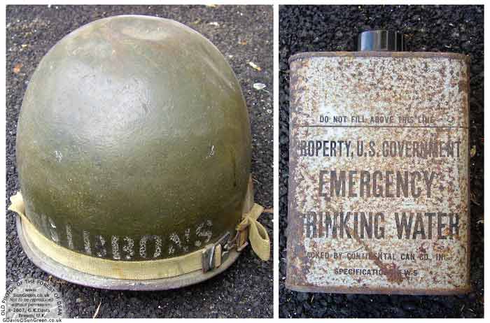 image: artefacts from World War II found in the Forest