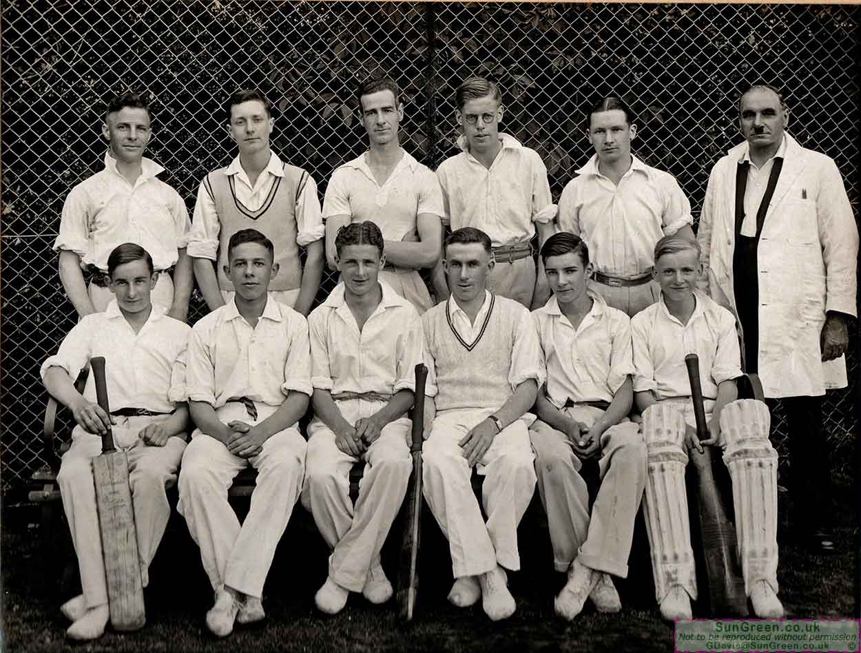 A photo of Pillowell and Yorkley cricket team in 1956