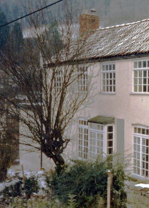 The bottom end of Chapel Lane Cottage