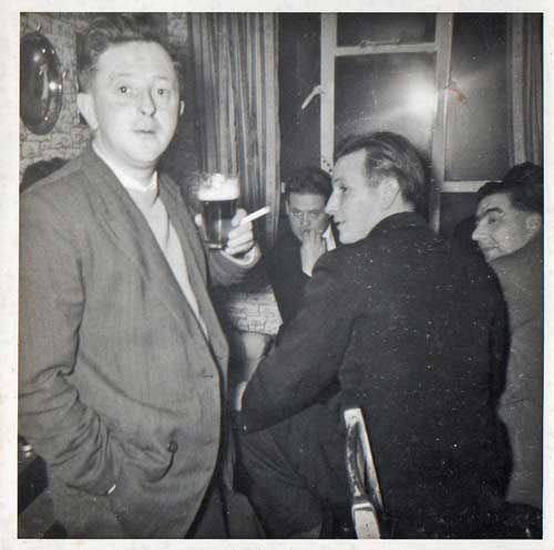 An old photo possibly taken inside the Crown Inn, St Briavels.