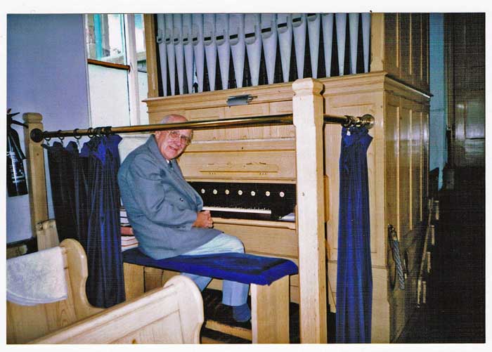 Rob at the organ