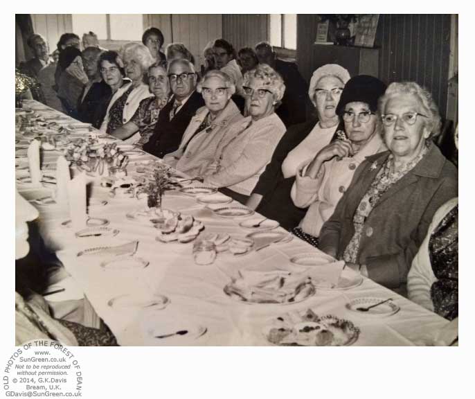 A photo of a group of people in Yorkley Hall.