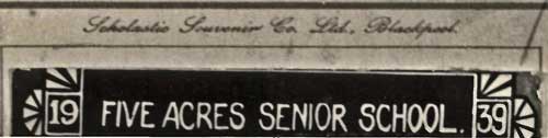 A graphic for the Scholastic Souvenir company from 1939