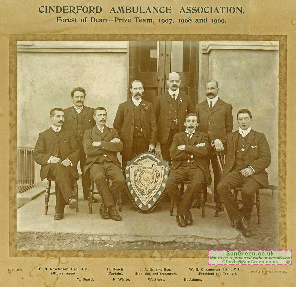 A photo of Cinderford ambulance team