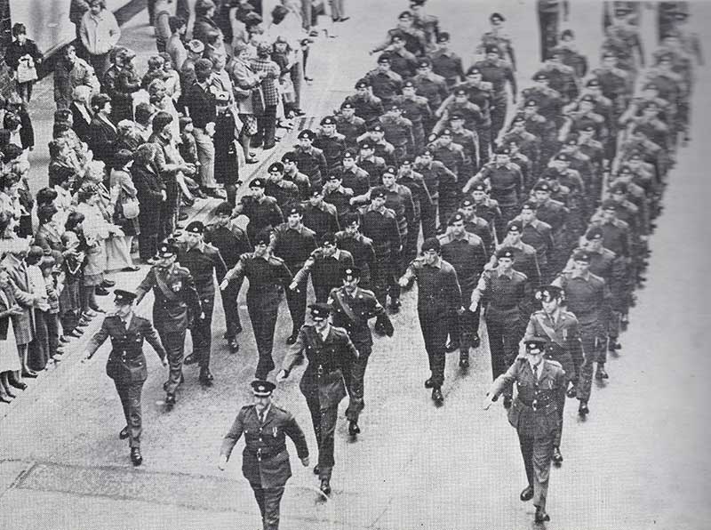 Army cadets royal review in 1985