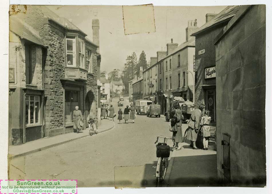 A photo of people shopping in Coleford.
