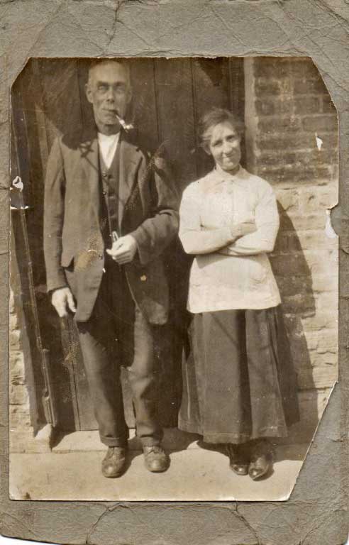 An old photo of William and Louisa Davis
