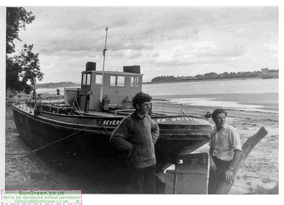A photo of the Severn Traveller beached at Lydney
