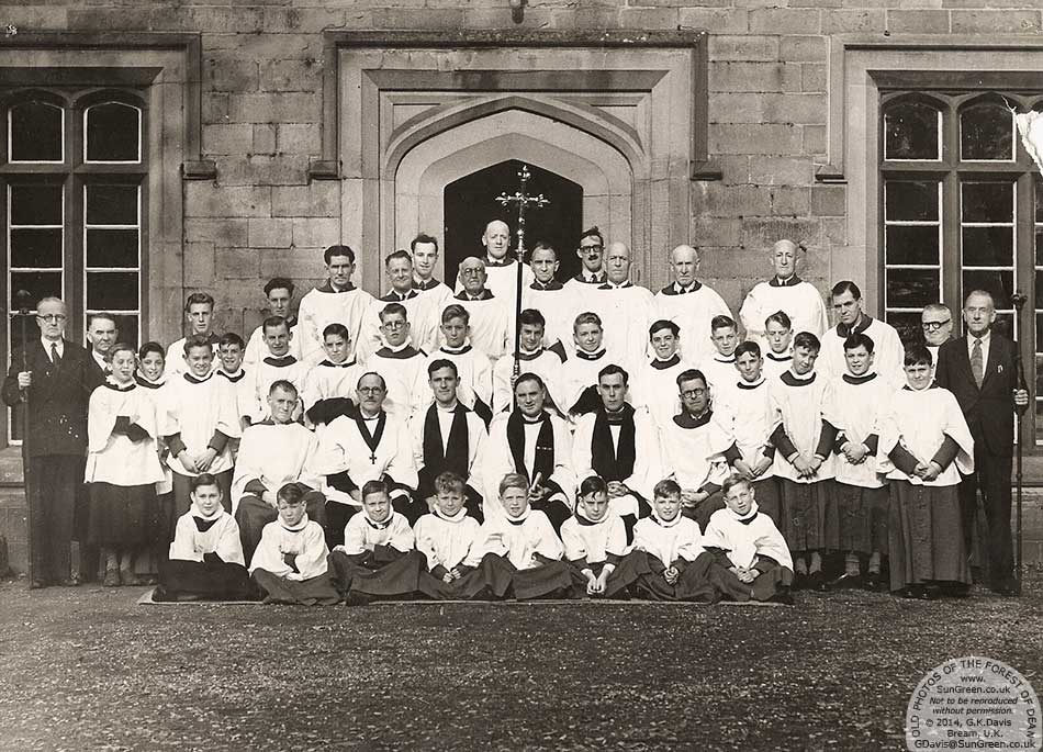An old photo of St Mary's church choir fron the 1950's